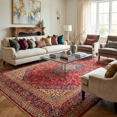 Vintage Kashan Hand-Knotted Wool Persian Rug (Size: 290 X 425 CM)