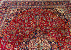 Vintage Kashmar Hand-Knotted Wool Persian Rug (Size: 285 X 390 CM)