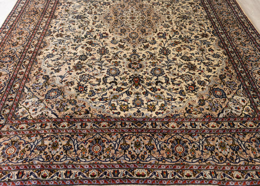 Vintage Nain Hand-Knotted Wool Persian Rug (Size: 285 X 390 CM)