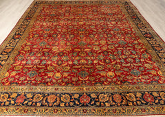 Vintage Moud Hand-Knotted Wool Persian Rug (Size: 295 X 380 CM)