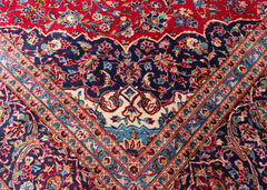Vintage Kashan Hand-Knotted Wool Persian Rug (Size: 285 X 400 CM)