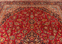 Vintage Kashan Hand-Knotted Wool Persian Rug (Size: 295 X 410 CM)