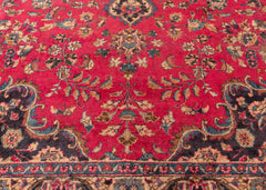 Signed Vintage Mashad Hand-Knotted Wool Persian Rug (Size: 300 X 380 CM)