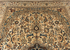 Vintage Nain Hand-Knotted Wool Persian Rug (Size: 250 X 350 CM)