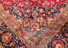 Vintage Yazd Hand-Knotted Wool Persian Rug (Size: 295 X 380 CM)