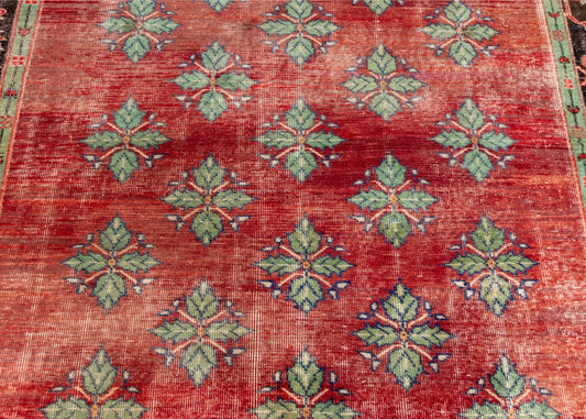 Vintage Hand-Knotted Turkish Rug