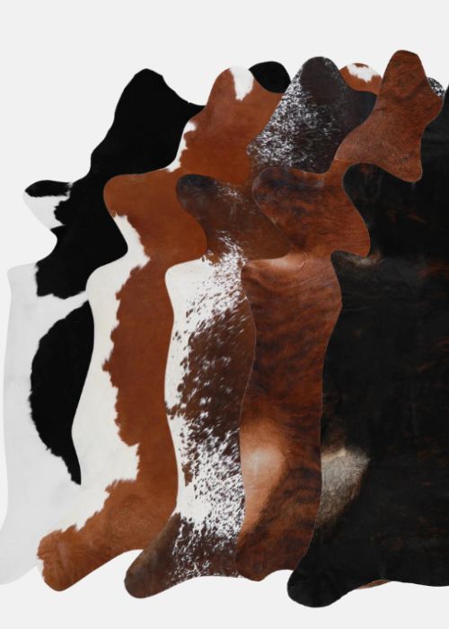 Wholesale Cowhide Rugs - Mix 5 Pieces Pack