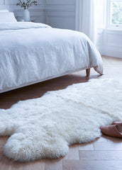 Quad New Zealand Sheepskin Rug – Super Soft Long Wool
