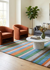 Stripe Series 1 Modern Wool Rug