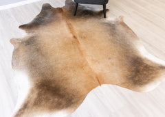 (Rare) Gris Tan Cowhide Rug (Size: 230 x 200 CM) CHR2176