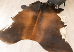 Reddish Cowhide Rug (Size: 230 X 200 CM) CHR2193