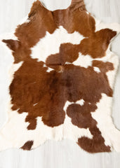 Calfskin - Brown/White (Size: 100 X 90 CM) CS603
