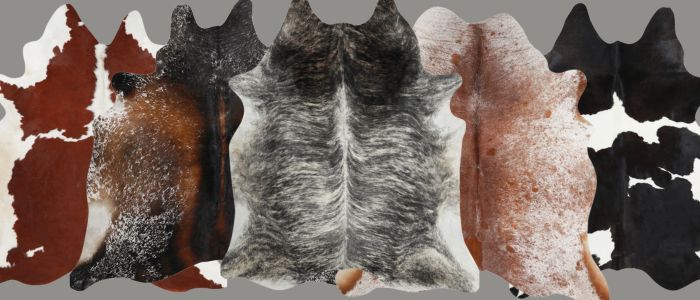 Buy Brazilian cowhide rugs online in various colors across Australia