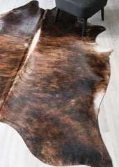 Dark Brindle Cowhide Rug (Size: 240 X 210 CM) CHR2471