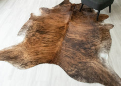 Dark Brindle Cowhide Rug (Size: 240 X 190 CM) CHR2468