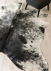 Salt Pepper Black & White Cowhide Rug (Size: 220 X 190 CM) CHR2444
