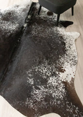 Salt Pepper Black & White Cowhide Rug (Size: 250 X 210 CM) CHR2450