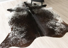 Salt Pepper Black & White Cowhide Rug (Size: 250 X 210 CM) CHR2450
