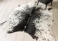 Salt Pepper Black & White Cowhide Rug (Size: 230 X 190 CM) CHR2452