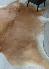 Beige And White Cowhide Rug (Size: 280 X 240 CM) CHR2463