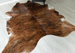 Dark Brindle Cowhide Rug (Size: 240 X 200 CM) CHR2467