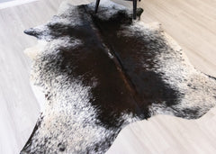 Salt Pepper Black & White Cowhide Rug (Size: 220 X 180 CM) CHR2097