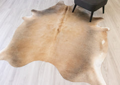 (Rare) Gris Tan Cowhide Rug (Size: 210 x 170 CM) CHR 2113