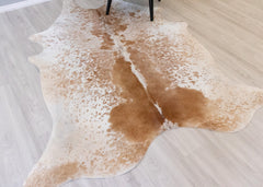 Salt Pepper Brown & White Cowhide Rug (Size: 230 X 180 CM) CHR 2100