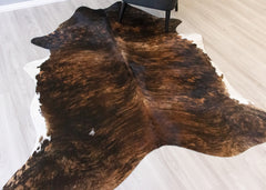 Dark Brindle Cowhide Rug (Size: 220 x 190 CM) CHR2107