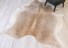 (Rare) Gris Tan Cowhide Rug (Size: 220 x 170 CM) CHR 2109