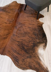 Medium Brindle Cowhide Rug (Size: 210 x 180 CM) CHR2117