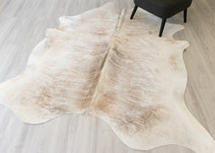 (Rare) Light Brindle Cowhide Rug (Size: 220 X 200 CM) CHR2068