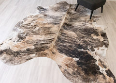 (Rare) Exotic Tricolor Cowhide Rug (Size: 250 X 220 CM) CHR2070