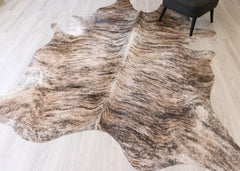 Light Brindle Cowhide Rug (Size: 270 X 220 CM) CHR2071