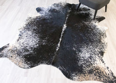 Salt Pepper Black & White Cowhide Rug (Size: 230 X 200 CM) CHR2127