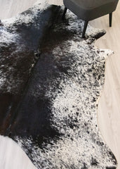 Salt Pepper Black & White Cowhide Rug (Size: 250 X 180 CM) CHR2134