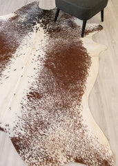 (Rare) Salt Pepper Tri-Color Cowhide Rug (Size: 250 X 200 CM) CHR2140