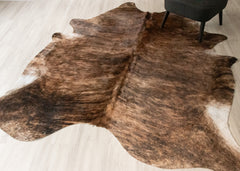 Dark Brindle Cowhide Rug (Size: 250 X 210 CM) CHR2504