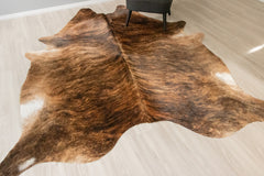 Dark Brindle Cowhide Rug (Size: 250 X 220 CM) CHR2506