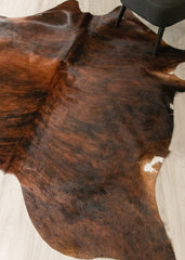 Dark Brindle Cowhide Rug (Size: 240 X 200 CM) CHR2507
