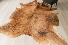 Light Brindle Cowhide Rug (Size: 250 X 220 CM) CHR2509