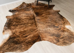 Dark Brindle Cowhide Rug (Size: 250 X 210 CM) CHR2510