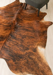 Dark Brindle Cowhide Rug (Size: 240 X 200 CM) CHR2514