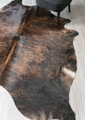Dark Brindle Cowhide Rug (Size: 240 X 190 CM) CHR2474