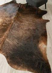 Dark Brindle Cowhide Rug (Size: 250 X 220 CM) CHR2517