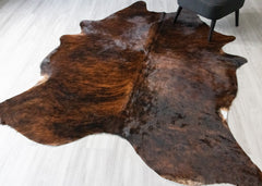 Dark Brindle Cowhide Rug (Size: 240 X 200 CM) CHR2475