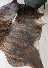 Dark Brindle Cowhide Rug (Size: 240 X 200 CM) CHR2476