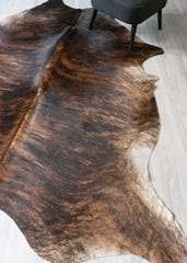 Dark Brindle Cowhide Rug (Size: 260 X 230 CM) CHR2470