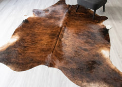 Dark Brindle Cowhide Rug (Size: 260 X 230 CM) CHR2477
