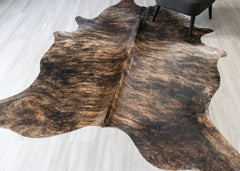 Dark Brindle Cowhide Rug (Size: 250 X 210 CM) CHR2481